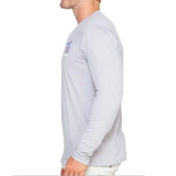 Realtree Men's  Fishing Ameribass Long Sleeve Shirt -Realtree C11085 GY Side 03192.1648066706