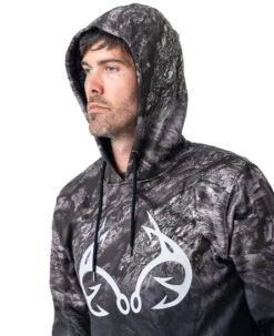 Realtree Men's Key West Charcoal Pullover Hoodie | Aspect 2 Realtree Men's Key West Charcoal Pullover Hoodie | Aspect -Realtree C11184 BK HOODIE 26012.1684266106