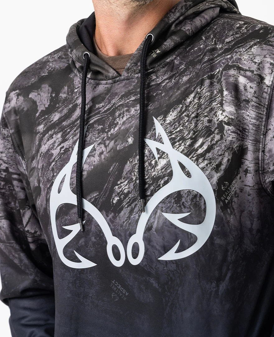 Realtree Men's Key West Charcoal Pullover Hoodie | Aspect Realtree Men's Key West Charcoal Pullover Hoodie | Aspect -Realtree C11184 BK LOGO 73492.1684266106