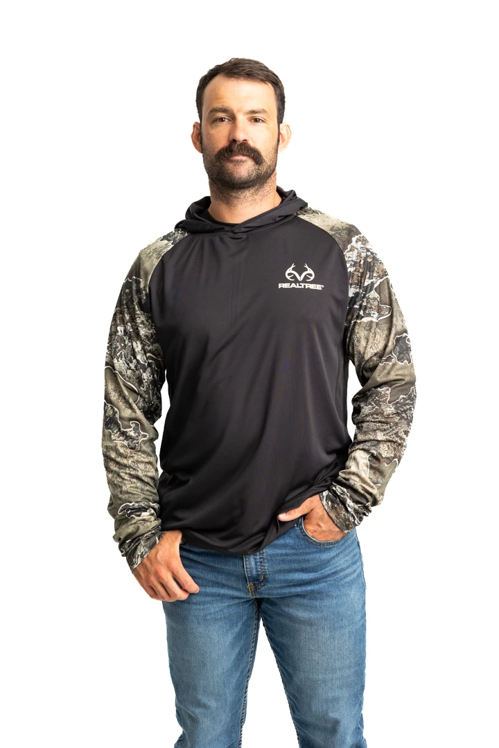 Realtree Men's Folsom Performance Hooded Long Sleeve Tee | EXCAPE