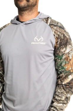 Realtree Men's Folsom Performance Hooded Long Sleeve Tee | EDGE -Realtree C11210 GY detail 02569.1693249564