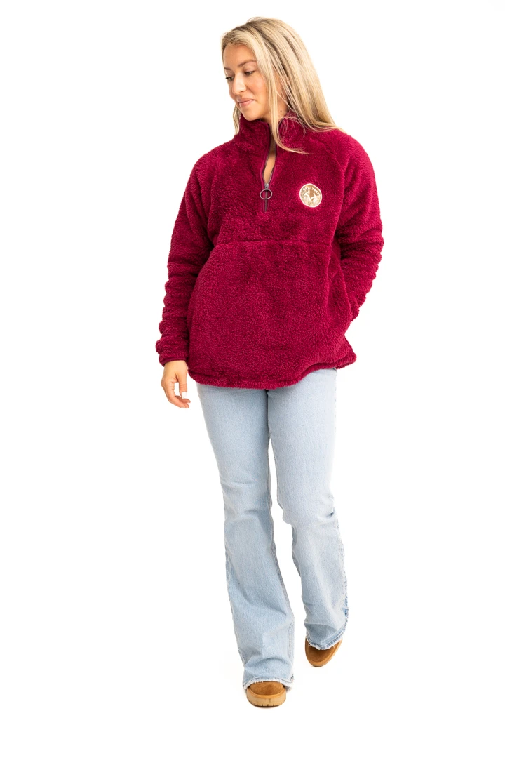 Realtree Women's Jolene Purple Sherpa 1/4 Zip Pullover Realtree Women's Jolene Purple Sherpa 1/4 Zip Pullover -Realtree C30384 PL FULL FRONT 14070.1693240732