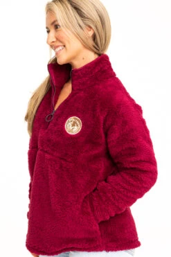 Realtree Women's Jolene Purple Sherpa 1/4 Zip Pullover 4 Realtree Women's Jolene Purple Sherpa 1/4 Zip Pullover -Realtree C30384 PL SIDE 37022.1693240732