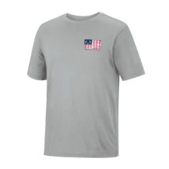 Realtree Men's Salt & Stripes Fishing Performance Short Sleeve Shirt -Realtree CS11086 GY Front 39625.1675277589