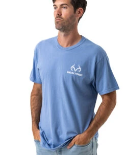 Realtree Men's Whitetail Comfort Colors Blue Shirt -Realtree DR101 BL FRONT DETAILS.JPG 75728.1684264646