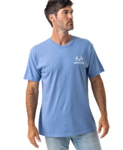 Realtree Men's Whitetail Comfort Colors Blue Shirt -Realtree DR101 BL FRONT FULL.JPG 43990.1684264646