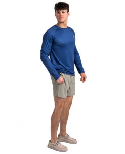 Realtree Fishing Flag Long Sleeve Performance Men's Raglan Blue Shirt 3 Realtree Fishing Flag Long Sleeve Performance Men's Raglan Blue Shirt -Realtree Fishing Flag LS 880x10801 83343.1682430932