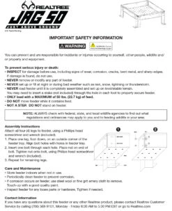 Realtree JAG (Just Above Ground) 50 Wildlife Feeder -Realtree JAG50 62569.1689783602