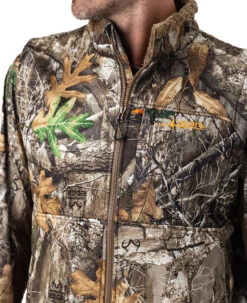 Realtree Men's Camo Early Dawn Sherpa Shell Vest | EDGE -Realtree M10016 ED COLLAR 61242.1684268466