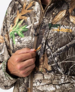 Realtree Men's Camo Early Dawn Sherpa Shell Vest | EDGE -Realtree M10016 ED ZIPPER 27608.1684268466