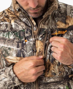 Habit Men's Camo Early Dawn Sherpa Shell Jacket | EDGE -Realtree M10033 ED ZIPPER 20759.1684251887