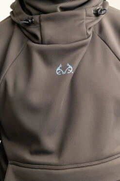 Realtree Men's Gray Pullover Hoodie With Vented Face Mask -Realtree M307 CHAR detail 07028.1693491142