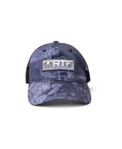 Realtree Fishing Mesh Back Black Hat | WAV3 -Realtree RF252318 BK FRONT IMAGE.JPG 37269.1682520106