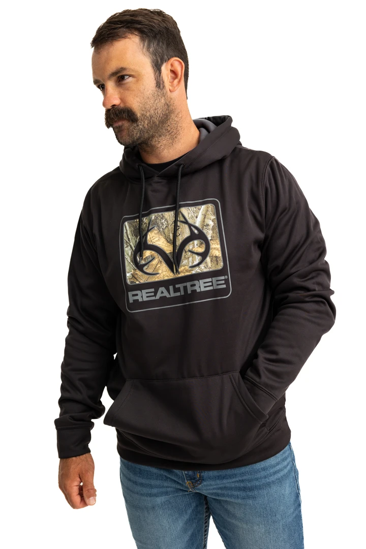 Realtree Men's Coldsnap Black Performance Hoodie Realtree Men's Coldsnap Black Performance Hoodie -Realtree RJOFH11235 B001 DETAILS 72723.1693240852