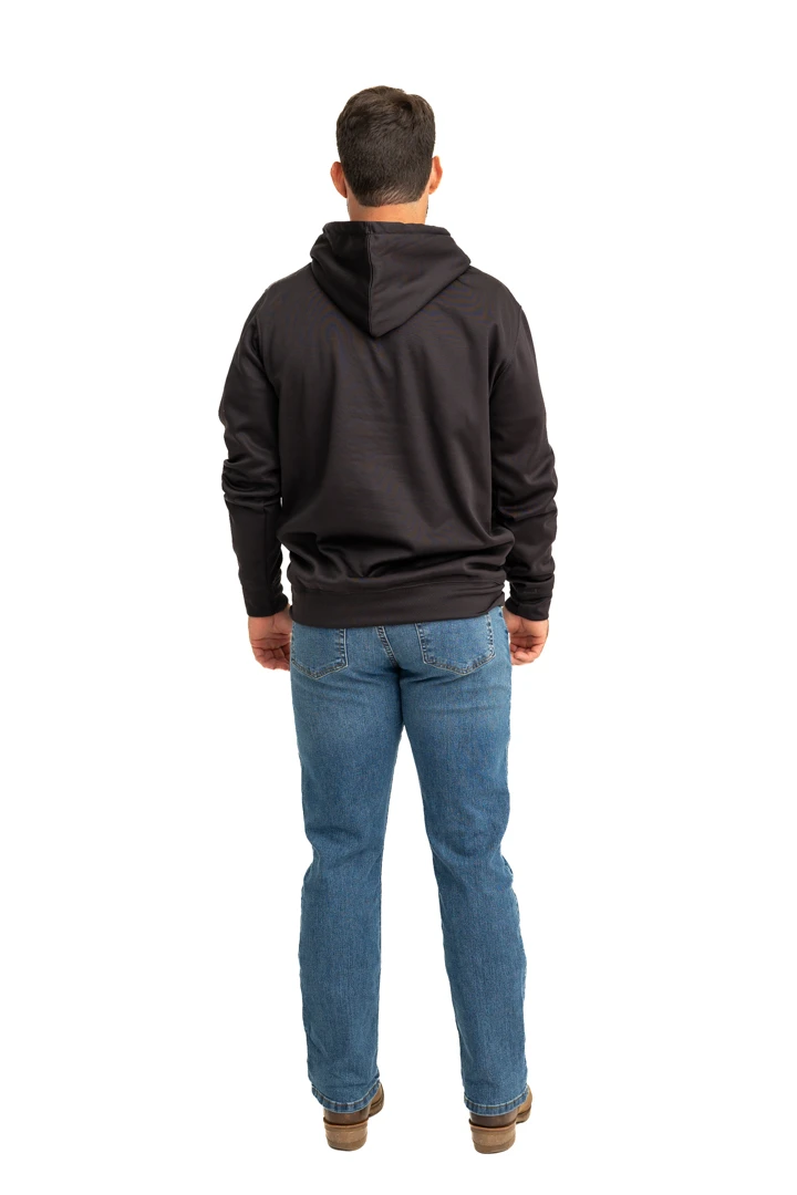 Realtree Men's Coldsnap Black Performance Hoodie Realtree Men's Coldsnap Black Performance Hoodie -Realtree RJOFH11235 B001 FULL BACK 27495.1693240852