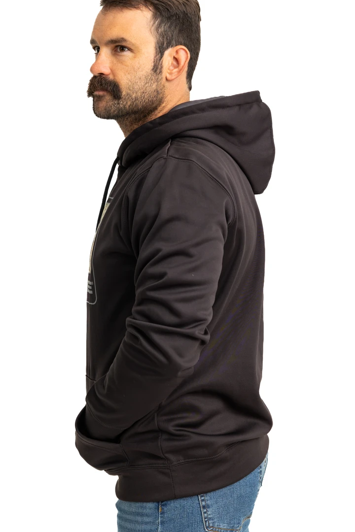 Realtree Men's Coldsnap Black Performance Hoodie Realtree Men's Coldsnap Black Performance Hoodie -Realtree RJOFH11235 B001 SIDE 73070.1693240852