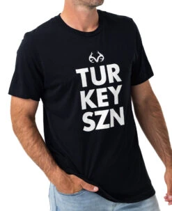 Realtree Men's Turkey SZN Short Sleeve Black Shirt"