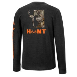 Realtree Men's Hunt Graphic Long Sleeve Shirt -Realtree RO5132 BK Back 30890.1663939815