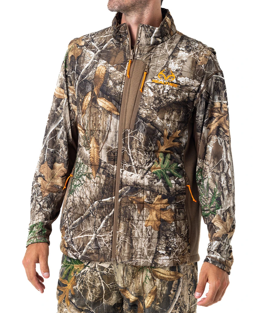 Realtree Men's Camo Pro Staff Reversible Hybrid Puffer Vest Realtree Men's Camo Pro Staff Reversible Hybrid Puffer Vest -Realtree RO530 ED FULL FRONT 66375.1684270841