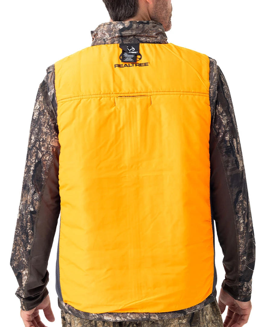 Realtree Men's Camo Pro Staff Reversible Hybrid Puffer Vest Realtree Men's Camo Pro Staff Reversible Hybrid Puffer Vest -Realtree RO530 TM BLAZE BACK 64880.1684270843