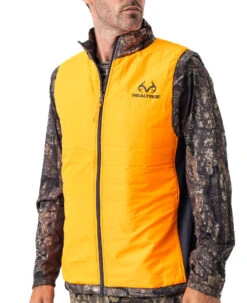 Realtree Men's Camo Pro Staff Reversible Hybrid Puffer Vest 7 Realtree Men's Camo Pro Staff Reversible Hybrid Puffer Vest -Realtree RO530 TM BLAZE FRONT 10118.1684270843