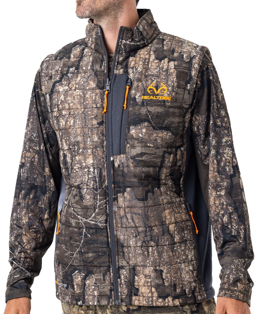 Realtree Men's Camo Pro Staff Reversible Hybrid Puffer Vest Realtree Men's Camo Pro Staff Reversible Hybrid Puffer Vest -Realtree RO530 TM FRONT 98364.1684270843