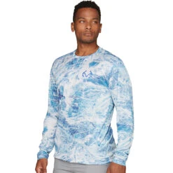 Realtree Men's Gulf Stream Performance Fishing Long Sleeve Shirt