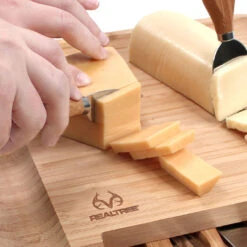 Realtree Bamboo Charcuterie Cheese Board And Knife Set -Realtree RTS BBCSBD NT cheese 45693.1630506805