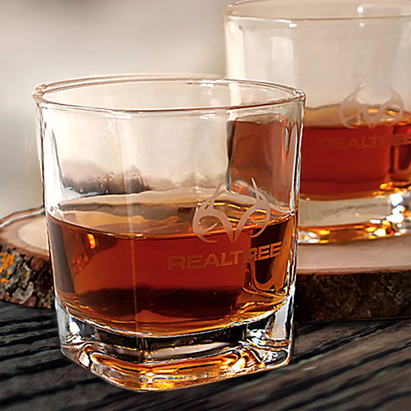 Realtree Whiskey Glasses - Set of 4 Realtree Whiskey Glasses - Set Of 4 -Realtree RTS RTWKGL CL image 36790.1676473189