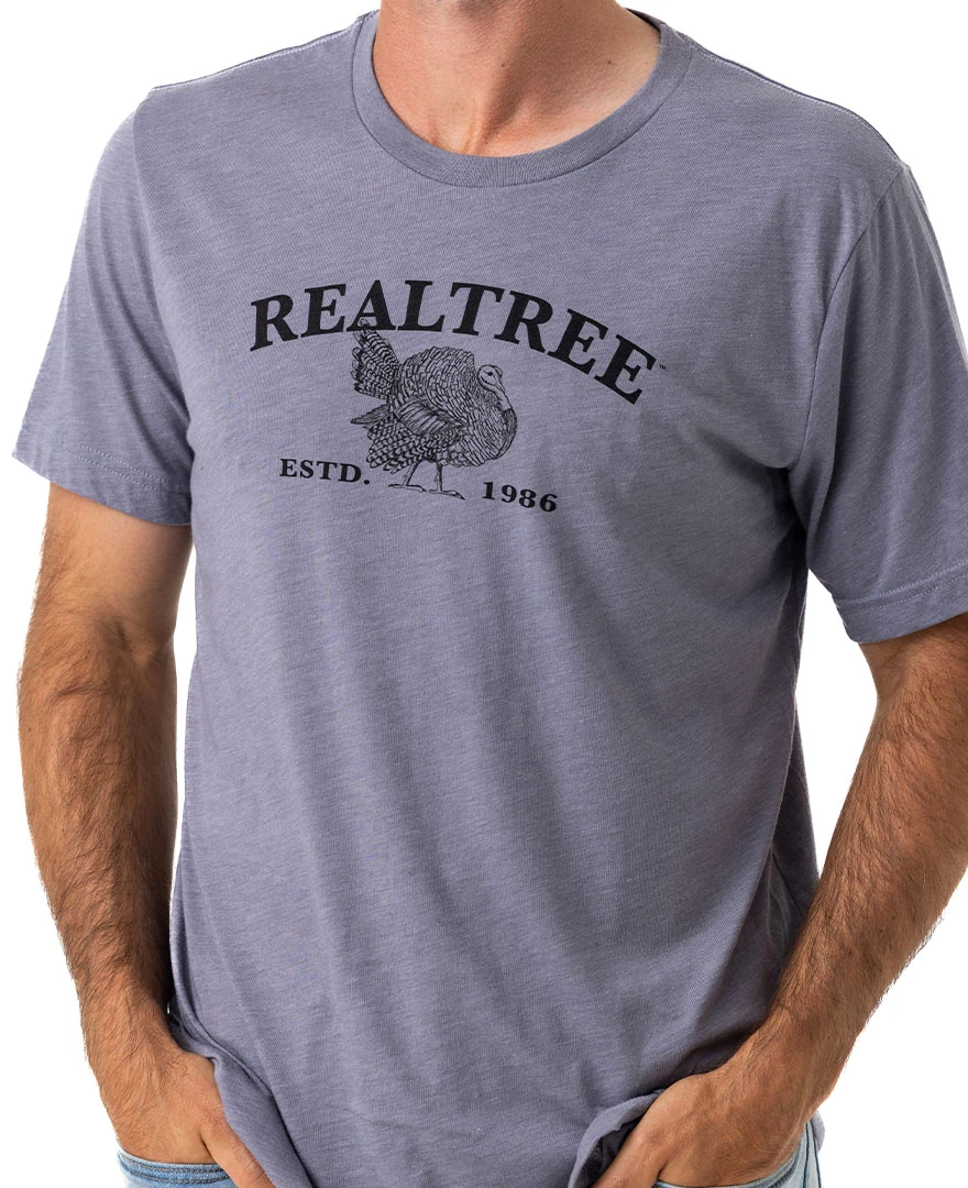 Realtree Men's ESTD. 1986 Turkey logo Shirt Realtree Men's ESTD. 1986 Turkey Logo Shirt -Realtree TK100 GY LOGO 53024.1684271788