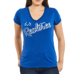Realtree Women's Dual Blend V-neck Shirt 4 Realtree Women's Dual Blend V-neck Shirt -Realtree Womens Dual Blend V neck Shirt Blue 71971.1682541566