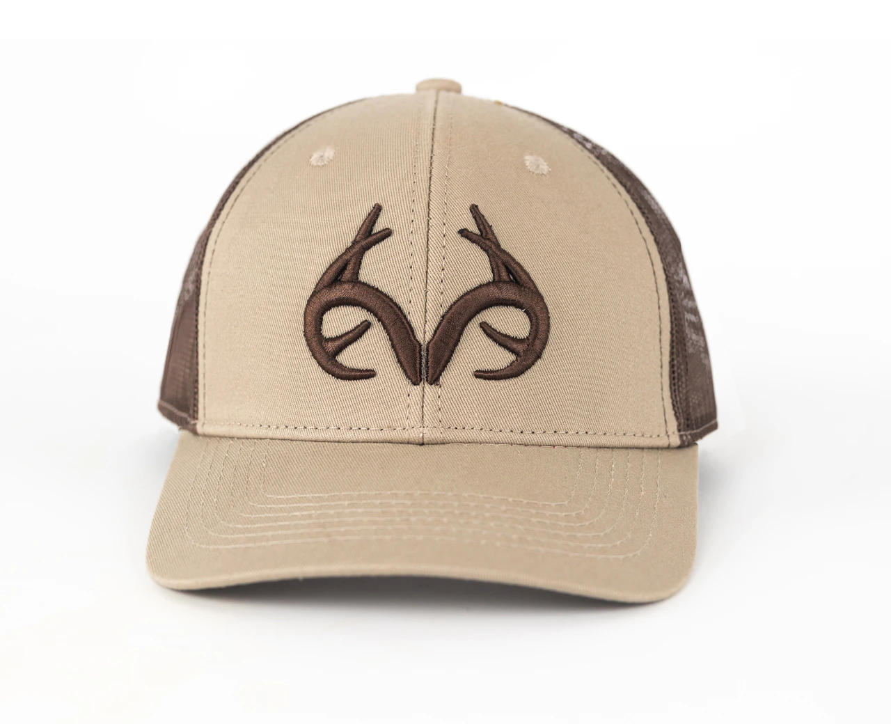 Realtree Men's Antler Logo Hat Realtree Men's Antler Logo Hat -Realtree logo brown front 91156.1663853484