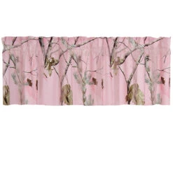 Realtree Camo Window Valance -Realtree realtree camo window valance in ap pink 95680.1628617529