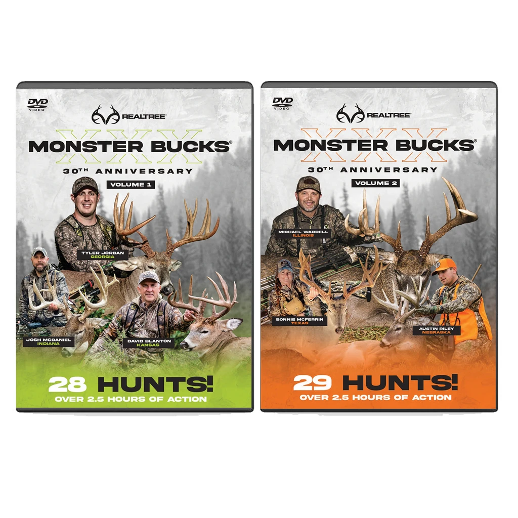 Realtree Monster Bucks XXX Volume 1 & Volume 2 (2022 Release) Realtree Monster Bucks XXX Volume 1 & Volume 2 (2022 Release) -Realtree realtree monster buck xxx dvds bundle 79788.1663860869