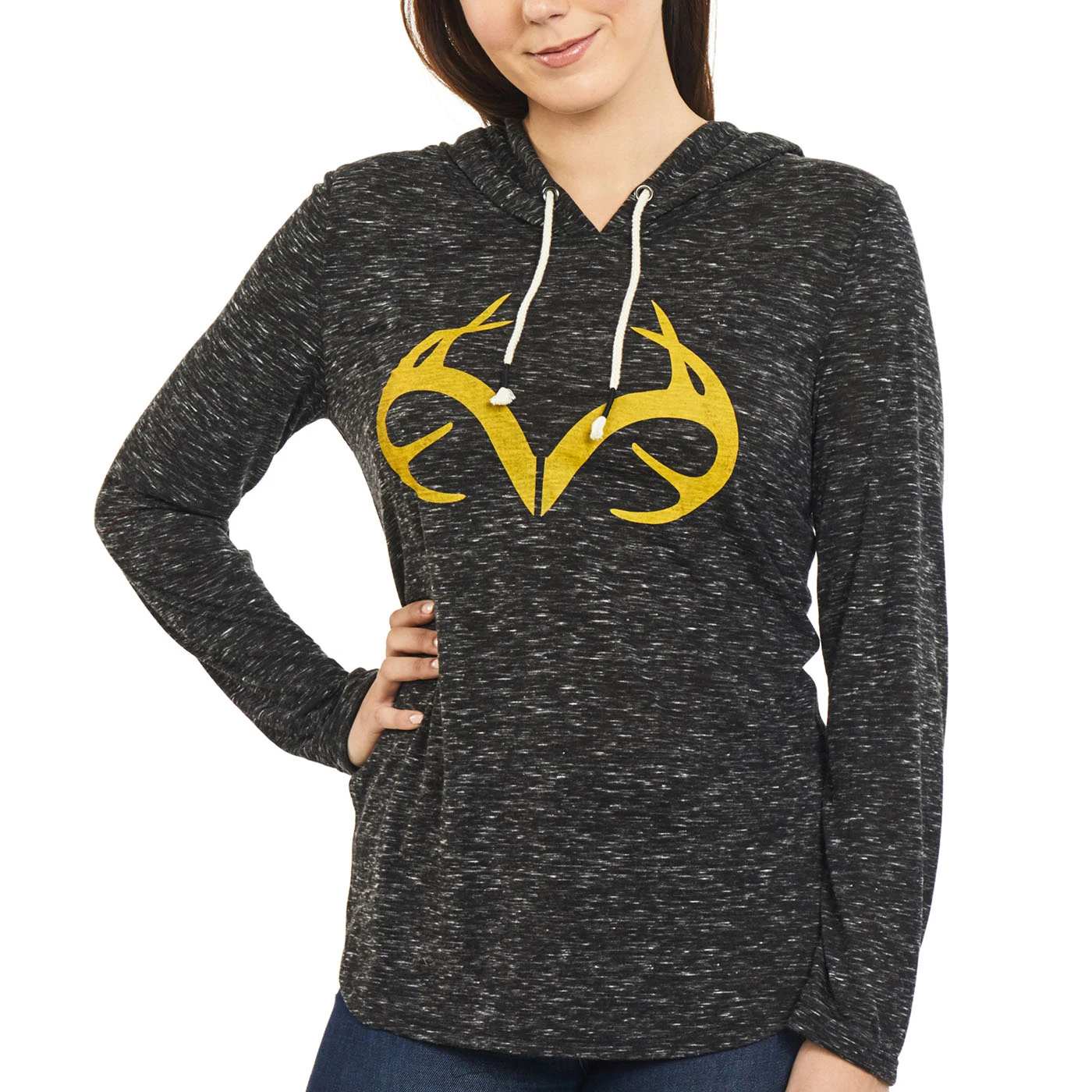 Realtree Women's Side Slit Hooded Shirt